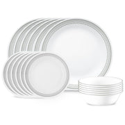Corelle Mystic Gray 18-Piece Dinnerware Set for 6