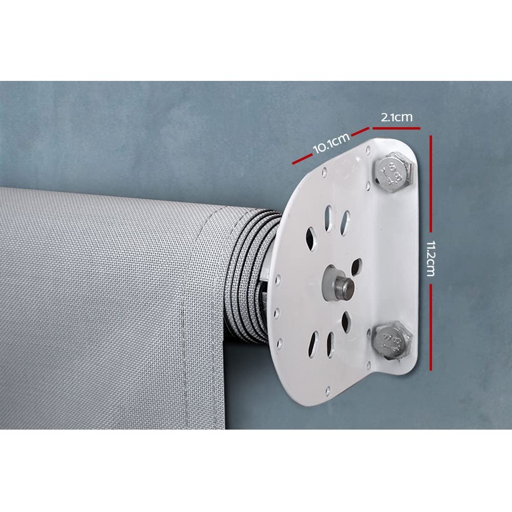3 × 2.5 m Manual Outdoor Roller Blind – Grey