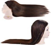 26–28-Inch Dark Synthetic Braiding Head with Clamp