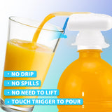 2 Pack Drink Dispenser, Milk Dispenser, Electric Tap, Automatic Drink Dispenser, One-Handed Operation, Can Prevent Milk and Beer From Overflowing, Suitable for Outdoor and Home Kitchens