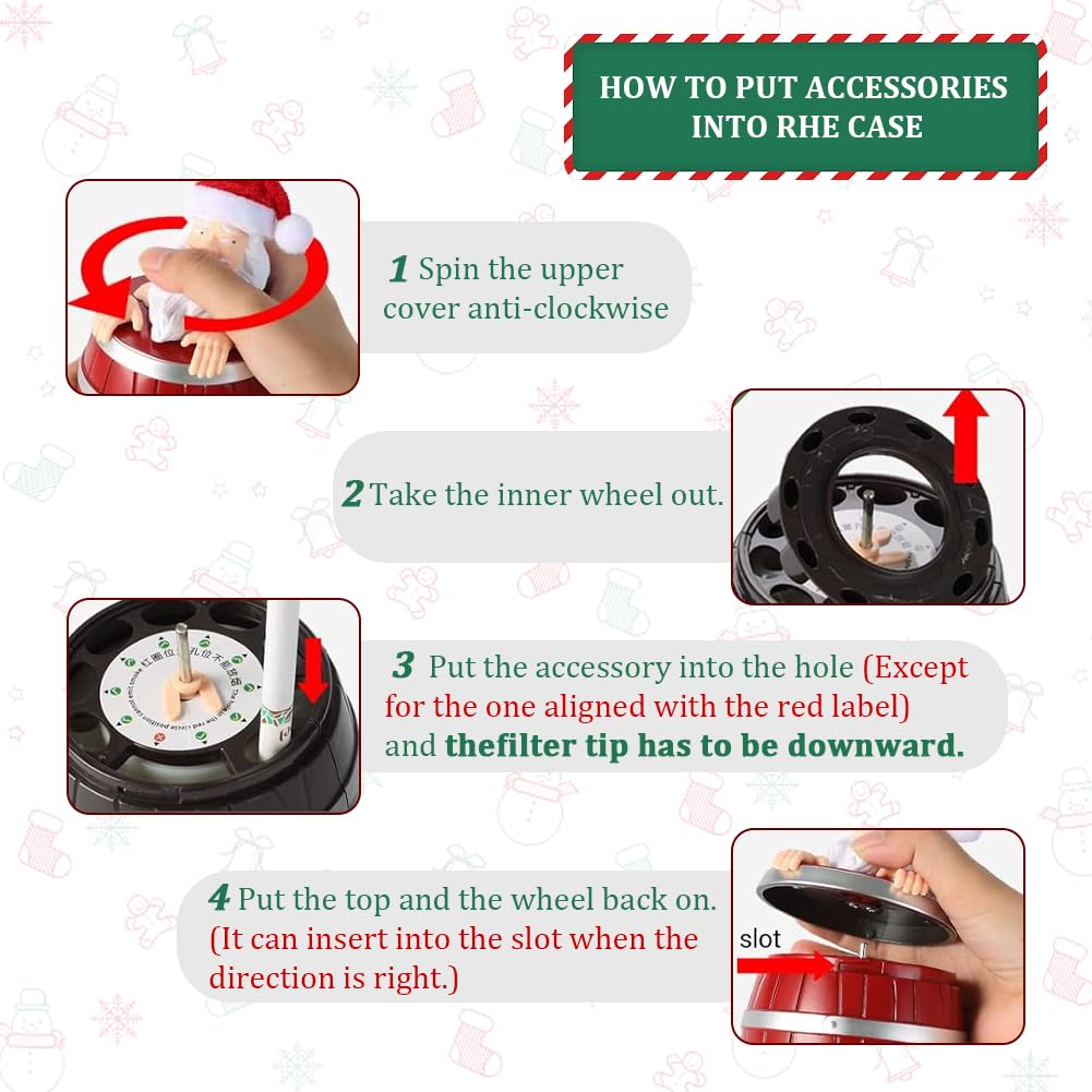 Novelty Pop-Up Santa Barrel Dispenser & Decoration