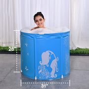 80 × 70 cm Non-Inflatable Foldable Soaking Tub