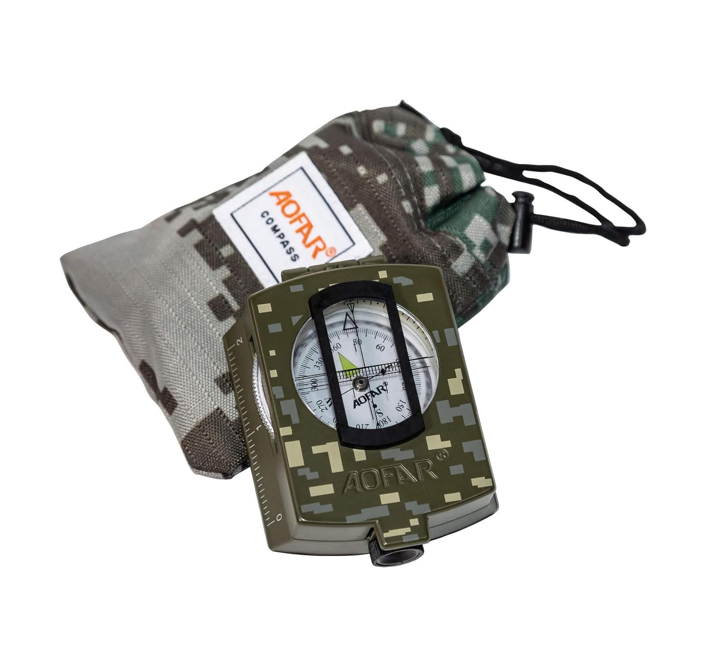 AF-4580 Lensatic Sighting Compass with Map Measurer
