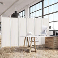 300 × 180 cm 6-Panel Folding Fabric Room Divider – 2 Colours