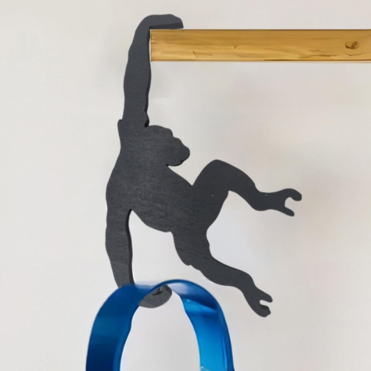 Monkey-Shaped Wooden Hanging Banana Hook