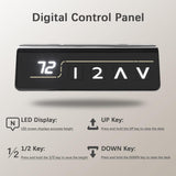 Furmax Standing Desk Electric Height Adjustable with Memory Preset Sit Stand up Desk 140x60cm Home Office Computer Desk with T-Shaped Metal Bracket (White, 140cm)