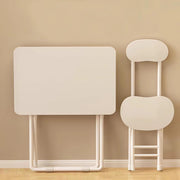 Foldable Desk & Chair Set – 60 × 40 cm, Coffee Brown