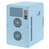 22L Mini Fridge, Portable Car Fridge Makeup Refrigerators AC/DC Powered Electric Cooler and Warmer for Cars, Homes, Offices, and Dorms, Blue
