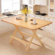 Foldable Solid-Wood Table – 100 × 60 cm