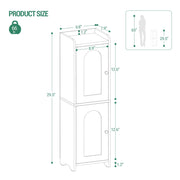 75 cm Narrow Two-Door Bathroom Storage Cabinet