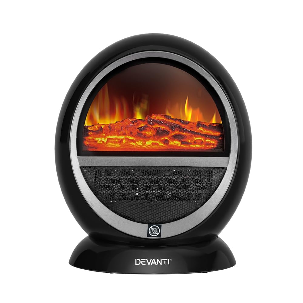 Electric Fireplace Fire Heater 3D Flame Effect Heaters Indoor 1500W