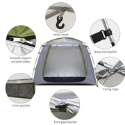 Silver-Coated Outdoor Bicycle Storage Tent