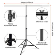 1.8×2.8m Reversible Green & Blue Screen with T-Stand