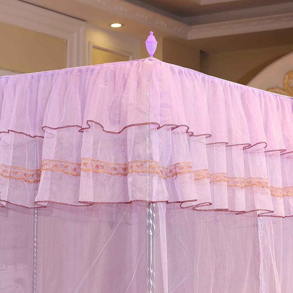 Four-Corner Sheer Mesh Bed Canopy – 150 × 200 × 200cm