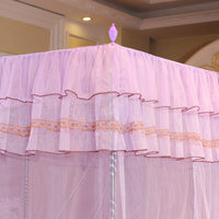 Four-Corner Sheer Mesh Bed Canopy – 150 × 200 × 200cm