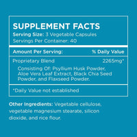 Pure for Men Original Cleanliness Stay Ready Fiber Supplement, 120 Vegan Capsules, Helps Promote Digestive Regularity. Psyllium Husk, Chia Seeds, Oat Fibre, Proprietary Formula