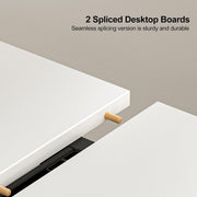 120 × 60 cm Electric Standing Desk with Cable Management – White