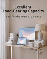 FEZIBO Electric Standing Desk Adjustable Height, 40 x 24 Inch Sit and Stand Desk, Home Office Desk, Ergonomic Workstation Computer Desk, Ivory