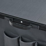 OZtrail Folding Table with Storage, Black/Silver