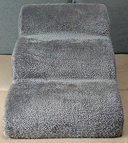 3-Tier Non-Slip Foam Pet Stairs with Washable Cover