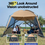 330 × 330 cm Mesh Camping Gazebo & Screen House