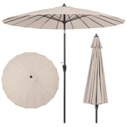 2.7 m Patio Umbrella with 18 Fibreglass Ribs, Tilt & Crank