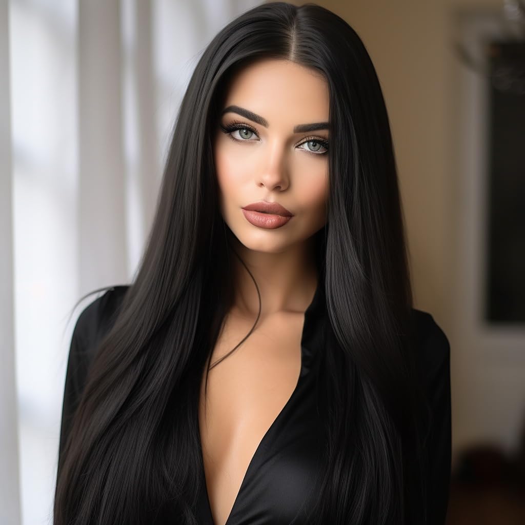 28-Inch Long Straight Synthetic Wig – Multiple Colours