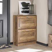 2-Drawer Shoe Storage Cabinet