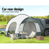 Pop Up Beach Tent, SUV Car Camping Tents Portable Side Awning Shade Shelter, Easy Instant Setup Privacy Change Room Lightweight Sun Protection Outdoor Fishing Family Picnic Grey