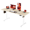 170*60cm / White Frame+ Oak Desktop