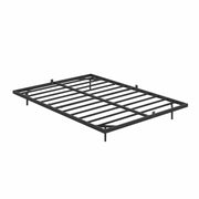 Floating-Look Double Metal Platform Bed with 3-Sided LED Lighting