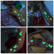 Glow-in-the-Dark Christmas Temporary Tattoos – 120 Pieces