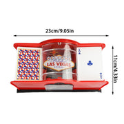 Hand-Cranked 2-Deck Playing-Card Shuffler