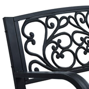 120 cm Wood & Metal Vintage Garden Bench – Up to 110 kg