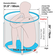 80 × 70 cm Non-Inflatable Foldable Soaking Tub