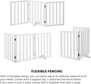 Freestanding Foldable MDF Pet Gate – 3 Sizes, White or Grey