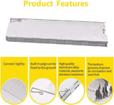 Stove Windscreen, 10 Plates Stove Windshield, Folding Aluminum Camping Burner Windshield, Lightweight Compact Folding Camp Stove Windscreen with Drawstring Bag, for Camping Stoves and Butane Stoves