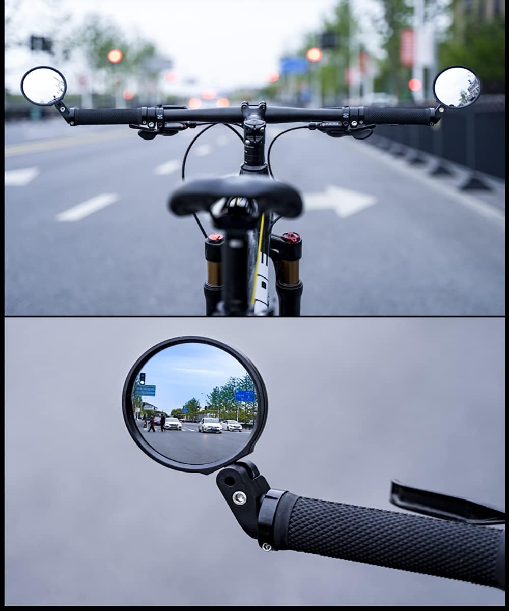 2-Pack 360° Adjustable Bicycle Handlebar Mirrors