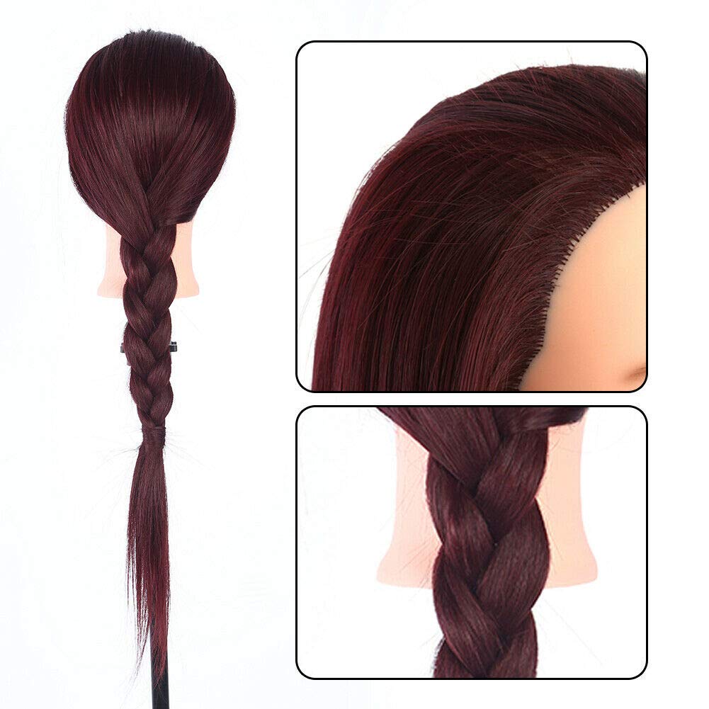 60cm Synthetic-Hair Cosmetology Training Head