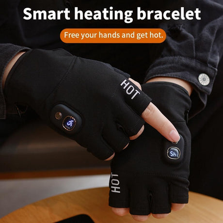 Heated Gloves, Winter Electric Warm Gloves for Men Women, Three-Speed Temperature Control, Upgraded Touchscreen Gloves for Winter Hiking Skiing Riding Cycling