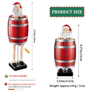 Novelty Pop-Up Santa Barrel Dispenser & Decoration