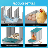 3 Hole Chicken Nesting Box Roll Away Chook Hen Laying Boxes Modular Nest House