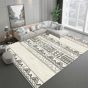 160 × 230 cm Moroccan Geometric Short-Pile Area Rug