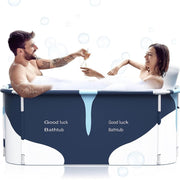 140 cm Extra-Large Foldable Soaking Bathtub with Cover