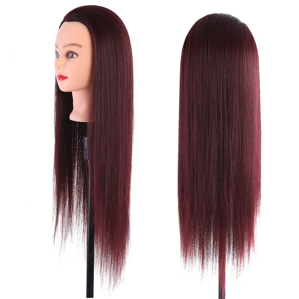 60cm Synthetic-Hair Cosmetology Training Head