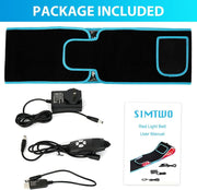 Red Light Belt, Infrared Red Light Pad for Body, Near Infrared Light Lamp for Waist Thighs Shoulder Back Muscle Adjustable & Portable for Office/Home Use, Large Size 120cm Length