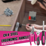 159PCS Pink Tool Kit Portable Household Tool Set Multi-functional Repair Tool for Household Repair Removal Maintenance General Household Hand Tool Kit with Storage Case