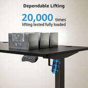 120 × 60 cm Electric Standing Desk with Memory Controller