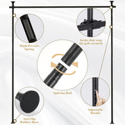 No-Drill Curtain Divider Frame – 71–188cm Wide, 1.2–3m High