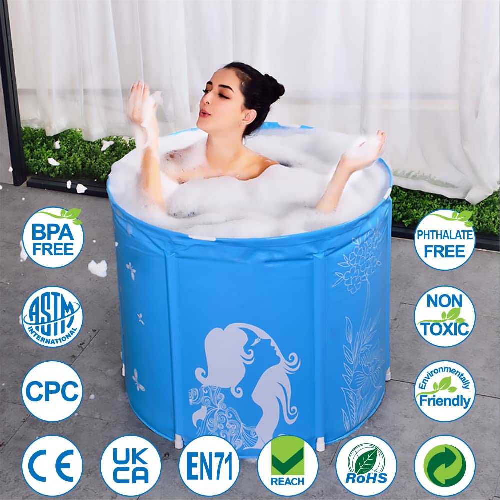 80 × 70 cm Non-Inflatable Foldable Soaking Tub